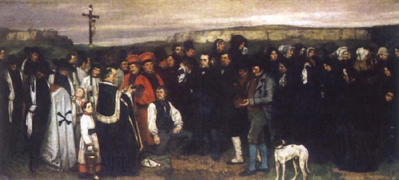 Gustave Courbet A Burial at Ornans Spain oil painting art